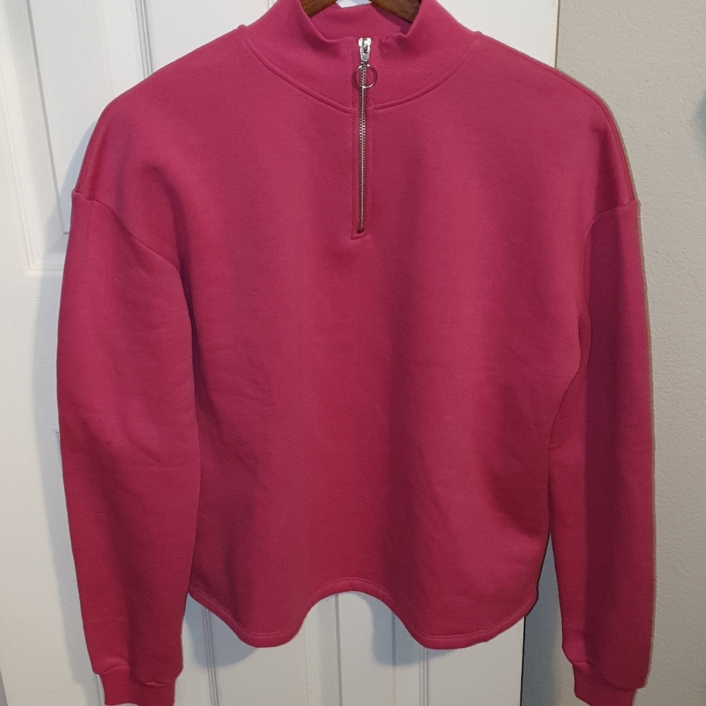 TopShop Pink O-Ring Zip Top